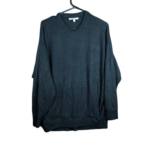 Express 111 Womens Sweater Black Crew Neck Long Sleeve Super Soft Stretch Small - Picture 1 of 12